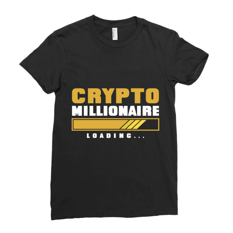 Crypto Millionaire Loading Ladies Fitted T-Shirt by kakashop | Artistshot