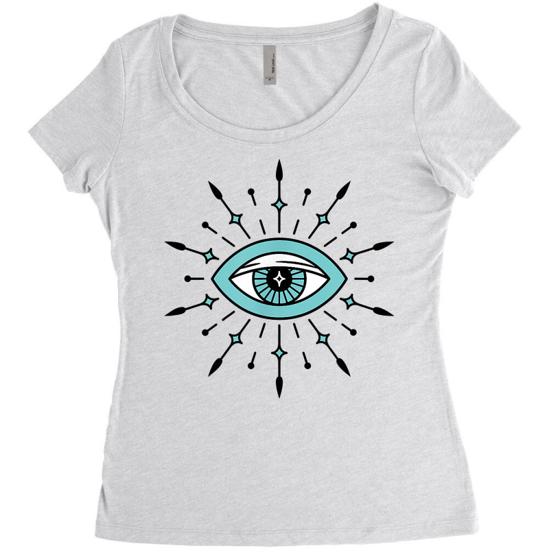 Evil Eye Protection Talisman Symbol T Shirt Women's Triblend Scoop T-shirt by butacnlzaidelpz | Artistshot