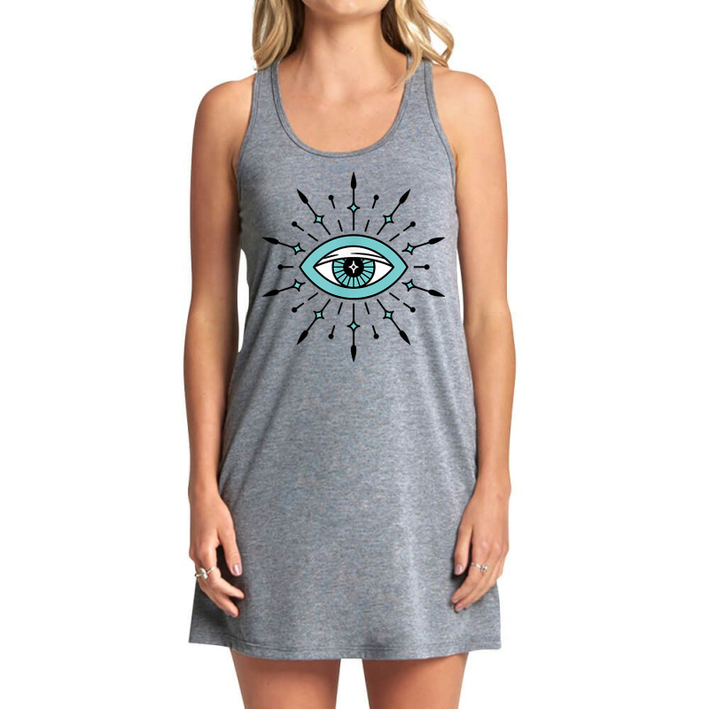 Evil Eye Protection Talisman Symbol T Shirt Tank Dress by butacnlzaidelpz | Artistshot