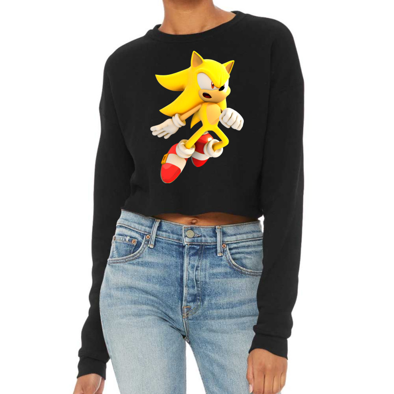 Yellow Hedgehog Jumps Aside Cropped Sweater by ChristinaECooper | Artistshot