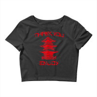 Chinese Take Out Thank You Enjoy Tee Costume Tank Top Crop Top | Artistshot