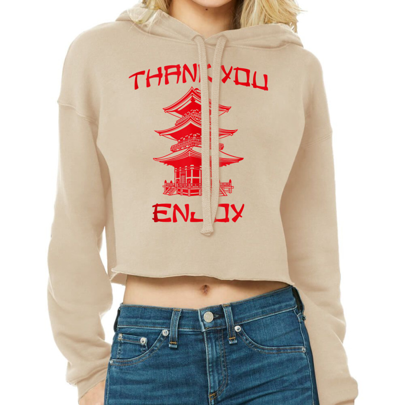 Chinese Take Out Thank You Enjoy Tee Costume Tank Top Cropped Hoodie by zagelmaglime | Artistshot