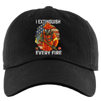 Firefighter Fireman Mens Fireman Ax American Flag Fire Fighting Patrio Kids Cap | Artistshot