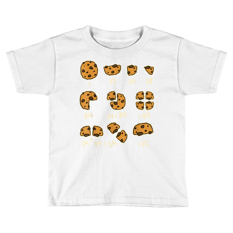 Chocolate Cookie Quick Math Fraction Math Teachers T Shirt Toddler T-shirt by zagelmaglime | Artistshot