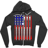 Us Flag Pool Table Billiard Player Patriotic Snooker T Shirt Zipper Hoodie | Artistshot