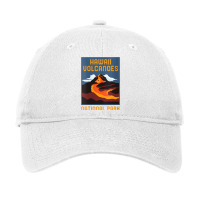 Womens Hawaii Volcanoes National Park Big Island Retro Graphic V Neck Adjustable Cap | Artistshot