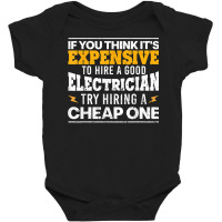 Funny Electrician Art For Men Dad Electronics Engineering T Shirt Baby Bodysuit | Artistshot