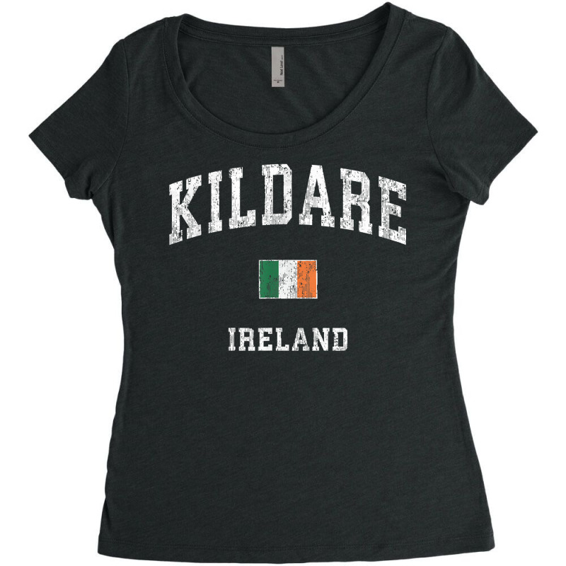 Kildare Ireland Vintage Athletic Sports Design T Shirt Women's Triblend Scoop T-shirt by keylonnsrosol5d | Artistshot