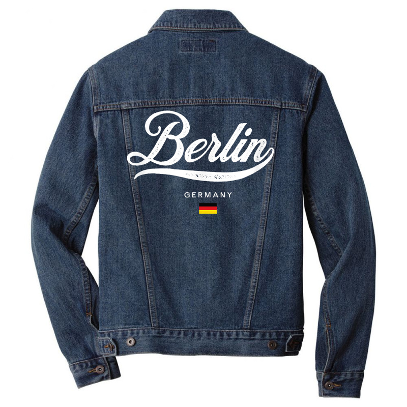 Berlin Germany Retro Vintage T Shirt Men Denim Jacket | Artistshot