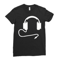 Headphones T Shirt Ladies Fitted T-shirt | Artistshot