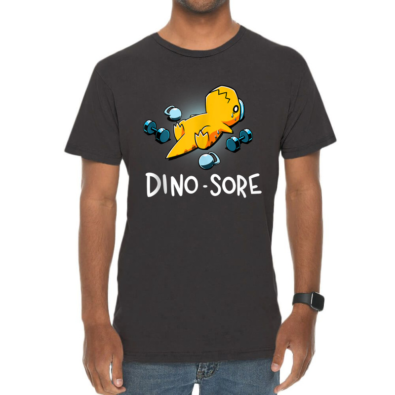 Dino Sore Shirt Funny Dinosaur Workout Gym Lifting Fitness Tank Top Vintage T-shirt | Artistshot