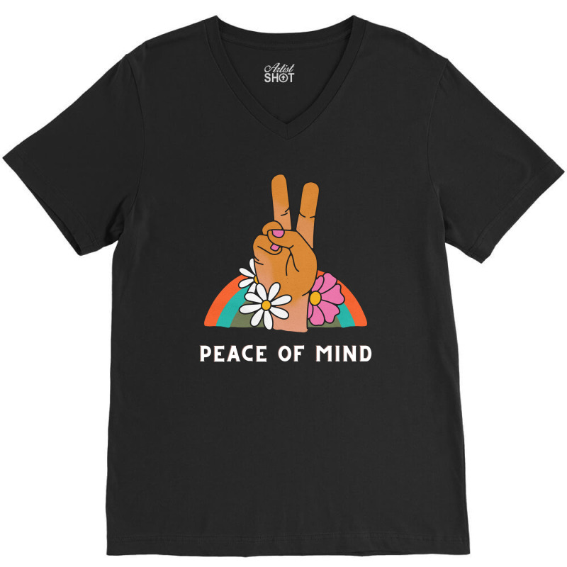 Peace Of Mind V-neck Tee | Artistshot