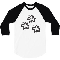 Hawaiian Flower 3/4 Sleeve Shirt | Artistshot