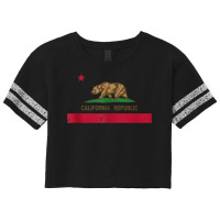 Vintage 1846 California Bear Republic State Flag Tank Top Scorecard Crop Tee | Artistshot