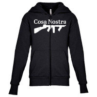 Sicilian Mafia Gangster Godfather Boss Italy Italian T Shirt Youth Zipper Hoodie | Artistshot