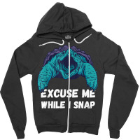 Snapping Turtle Sea Animal Excuse Me Snapping Turtle Lover T Shirt Zipper Hoodie | Artistshot