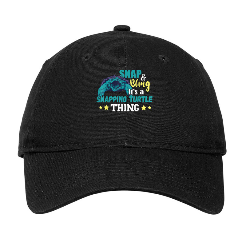 Snapping Turtle Thing Snap And Bling Snapping Turtle Lover T Shirt Adjustable Cap | Artistshot