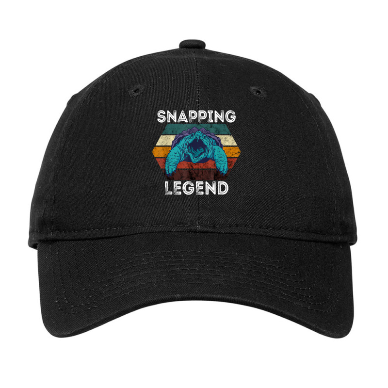 Snapping Legend Aligator Snapping Turtle Retro Reptile Lover T Shirt Adjustable Cap | Artistshot