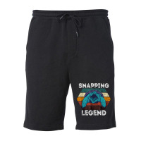 Snapping Legend Aligator Snapping Turtle Retro Reptile Lover T Shirt Fleece Short | Artistshot