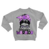 Fibromyalgia Warrior Strong Women Fibromyalgia Awareness Pullover Hood Toddler Sweatshirt | Artistshot