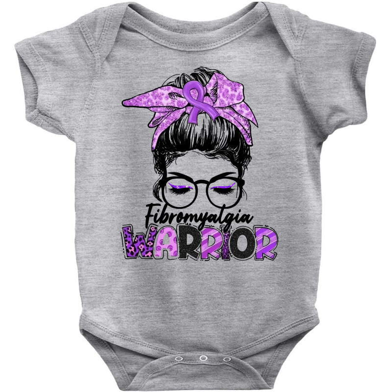 Fibromyalgia Warrior Strong Women Fibromyalgia Awareness Pullover Hood Baby Bodysuit | Artistshot