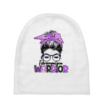 Fibromyalgia Warrior Strong Women Fibromyalgia Awareness Pullover Hood Baby Beanies | Artistshot