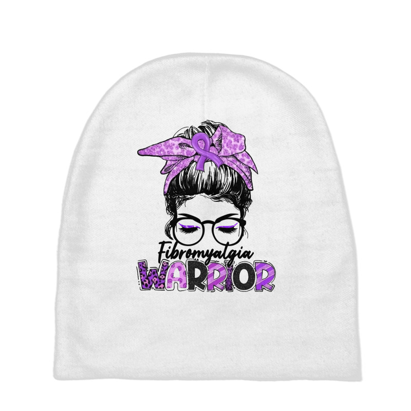 Fibromyalgia Warrior Strong Women Fibromyalgia Awareness Pullover Hood Baby Beanies | Artistshot