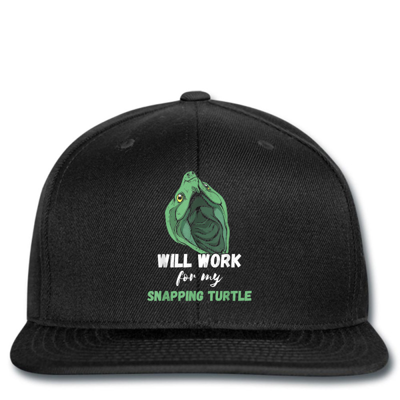 Snapping Turtle Will Work For Snapping Turtle Lover Reptile T Shirt Printed Hat | Artistshot