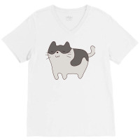 Lazy Cat V-neck Tee | Artistshot