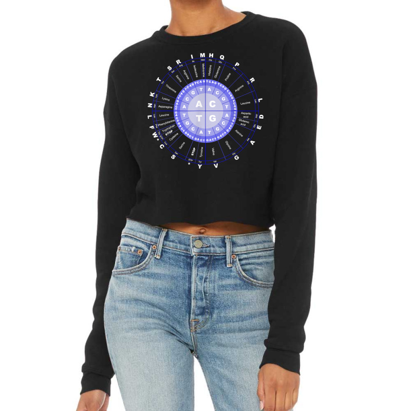 Amino Acid Wheel Science Dna Genetics Scientist Gift T Shirt Cropped Sweater by caulkyuladdenrxi | Artistshot