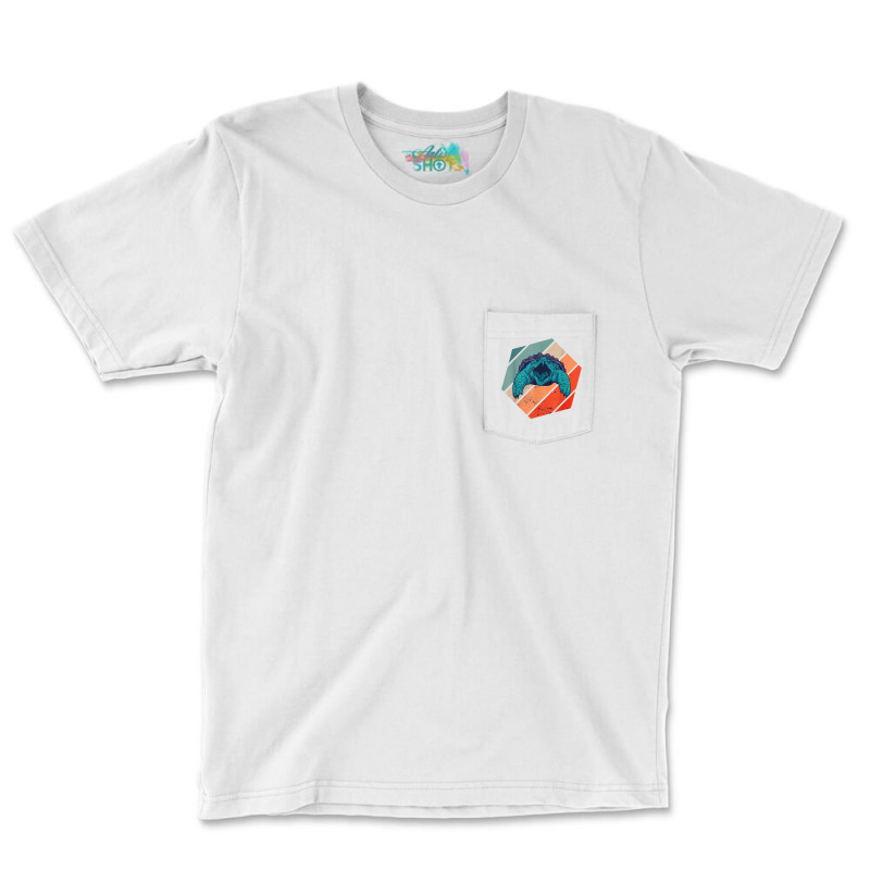 Snapping Turtle Hexa Retro Sea Animal Snapping Turtle Lover T Shirt Pocket T-shirt | Artistshot