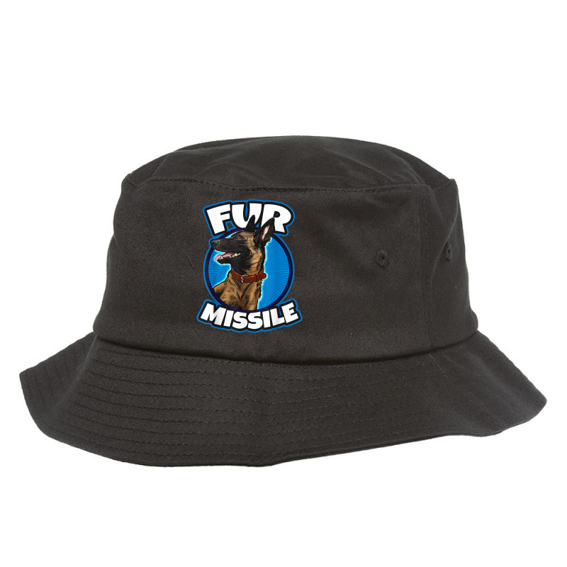 Fur Missiles Belgian Malinois Dog Missile T Shirt Bucket Hat by uekirstockpg | Artistshot