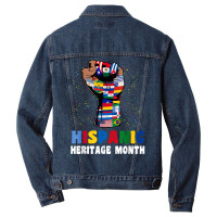 Hispanic Heritage Month Colorful Countries Flags Latinx Hand T Shirt Men Denim Jacket | Artistshot