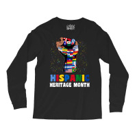 Hispanic Heritage Month Colorful Countries Flags Latinx Hand T Shirt Long Sleeve Shirts | Artistshot