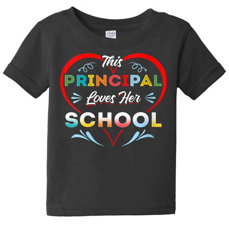 Womens This Principal Loves Her School Head Teacher Headistress V Neck Baby Tee | Artistshot