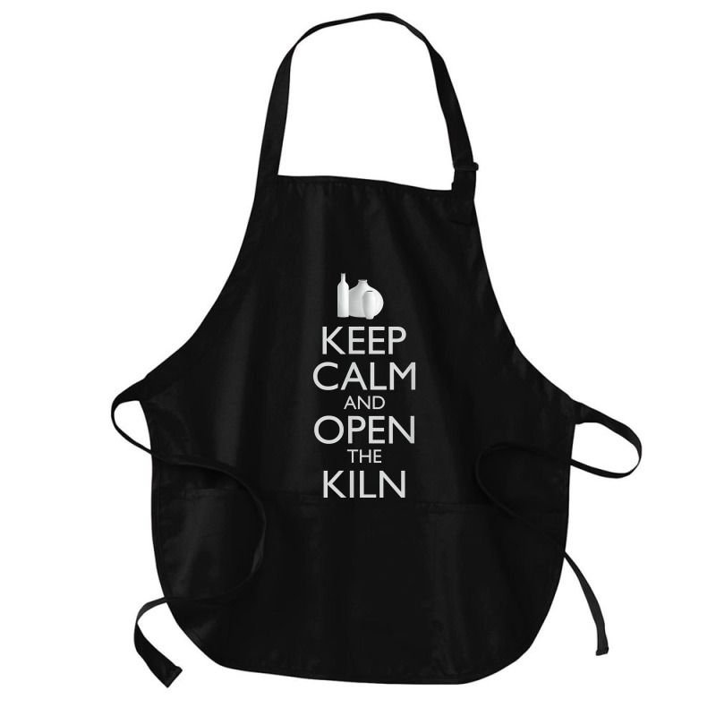 Funny Pottery T Shirt Keep Calm Ceramics Artist Art Teacher Medium-length Apron | Artistshot