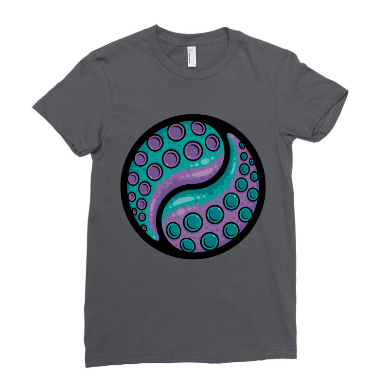 Tentacle Yin Yang Ladies Fitted T-Shirt by fizzgig | Artistshot