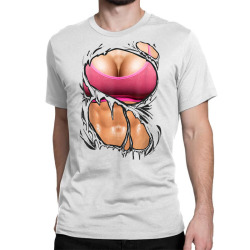 Big Boobs Sexy Stomach Six Pack Abs Bikini Model - Boobs - T-Shirt