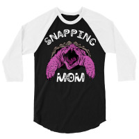 Womens Snapping Mom Reptile Sea Animal Aligator Snapping Turtle T Shir 3/4 Sleeve Shirt | Artistshot