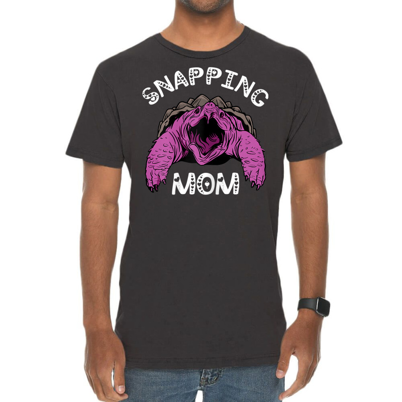 Womens Snapping Mom Reptile Sea Animal Aligator Snapping Turtle T Shir Vintage T-shirt | Artistshot