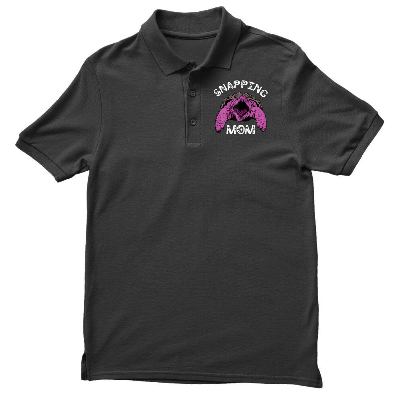 Womens Snapping Mom Reptile Sea Animal Aligator Snapping Turtle T Shir Men's Polo Shirt | Artistshot