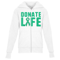 Donate Life Organ Donor Advocate T Shirt Youth Zipper Hoodie | Artistshot