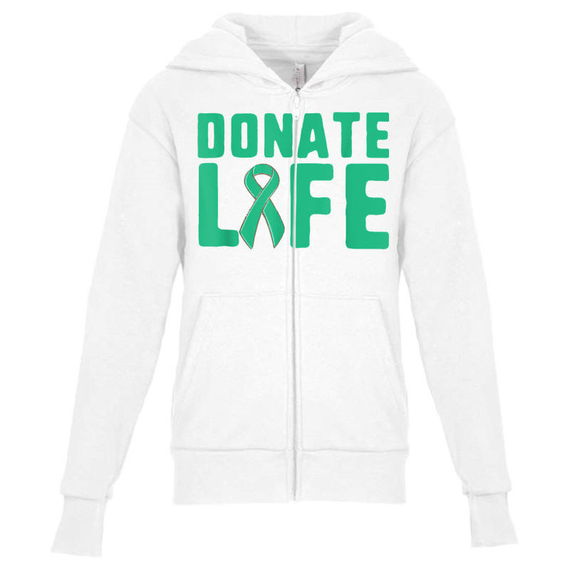 Donate Life Organ Donor Advocate T Shirt Youth Zipper Hoodie by susanzqbraigu | Artistshot