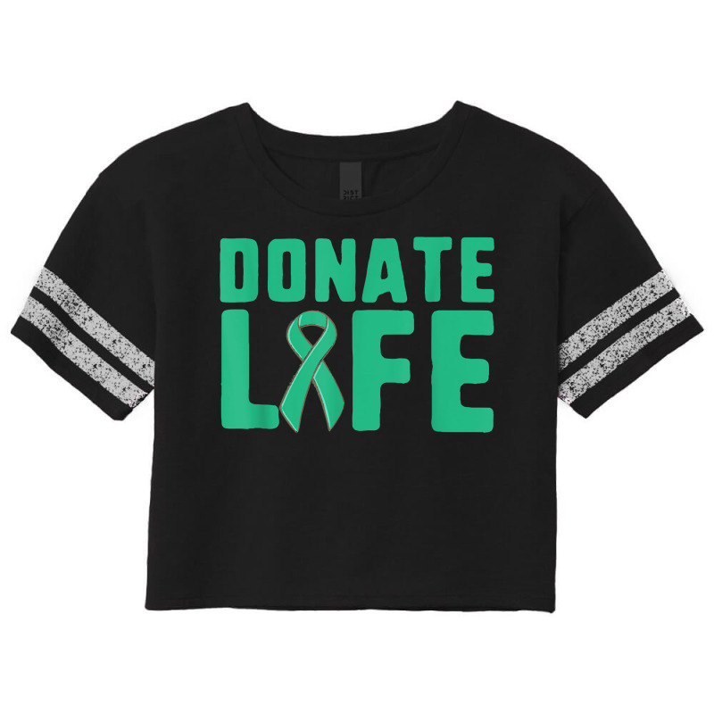 Donate Life Organ Donor Advocate T Shirt Scorecard Crop Tee by susanzqbraigu | Artistshot