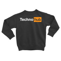 Techno Music Minimal Hard Clubbing Funny Festival Hub Dj T Shirt Toddler Sweatshirt | Artistshot