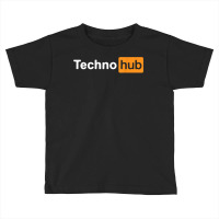 Techno Music Minimal Hard Clubbing Funny Festival Hub Dj T Shirt Toddler T-shirt | Artistshot