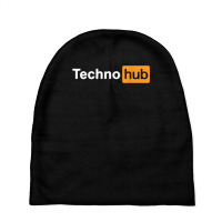 Techno Music Minimal Hard Clubbing Funny Festival Hub Dj T Shirt Baby Beanies | Artistshot