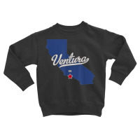 Ventura California Ca Map T Shirt Toddler Sweatshirt | Artistshot