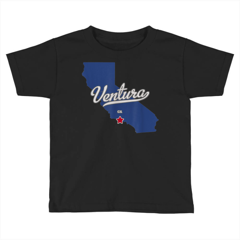 Ventura California Ca Map T Shirt Toddler T-shirt | Artistshot