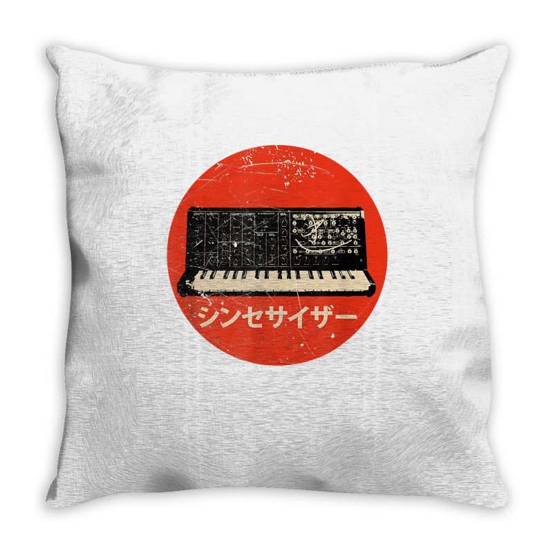 Vintage Synthesizer   Japanese Analog Retro T Shirt Throw Pillow | Artistshot